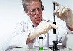 SPME Desorption Conjunto de fibra e suporte para SPME submetido a dessorção em uma GC