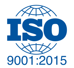 Milli-Q® system R&D processes and manufacturing site are ISO 9001:2015 certified ISO 9001:2015 logo icon