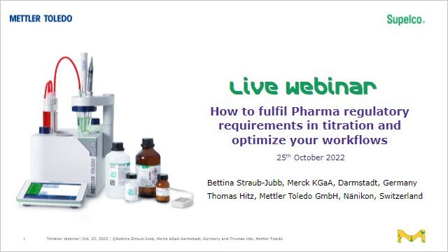 Titration: Fulfil Pharma Regulatory Requirements and Optimize Your Workflows