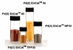 Vials of Pd EnCatTM catalysts for cross-coupling reactions