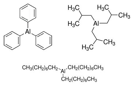 Organoaluminum Reagents Chemical structure of common organoaluminum reagents