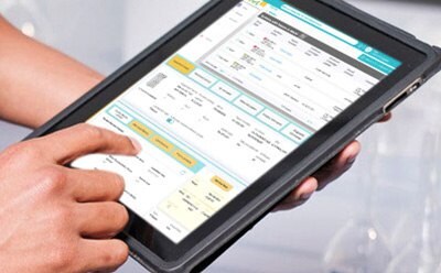 Tablet showing Milli-Q® lab water services 실험실 시스템을 위한 Milli-Q® 서비스