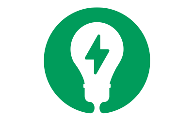 green icon with representation of a shipping box green icon with representation of a shipping box