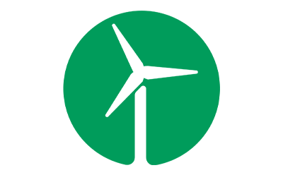 green icon with representation of a shipping box green icon with representation of a shipping box