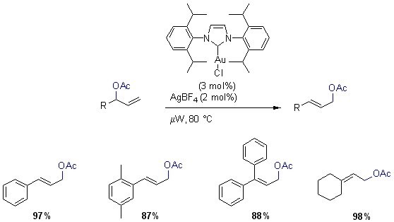 Rearrangement of Allylic Acetates