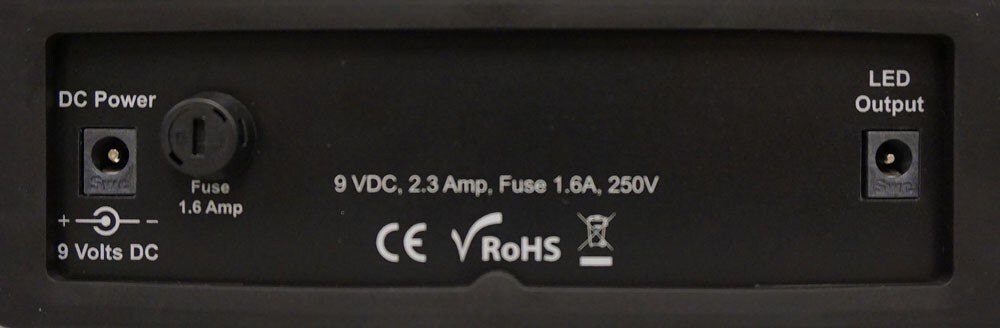 Rear Panel of the Controller