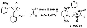 Mannich reactions of Boc-protected imines