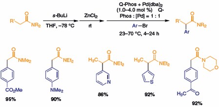 treatment of dialkyl acetamides or dialkyl propionamides with s-BuLi