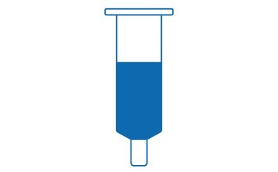 Cartoon illustration of a solid phase extraction cartridge. Cartoon illustration of a solid phase extraction cartridge.