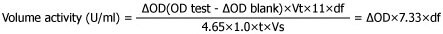 Creatininase Formula Volume activity