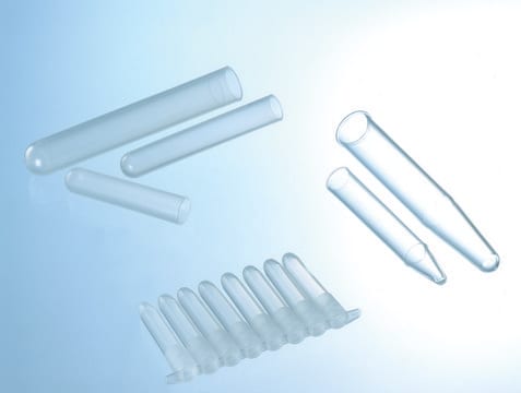 Greiner round bottom tubes, polypropylene tube capacity 1.3&#160;mL, tube diam. × L 8.5&#160;mm × 44&#160;mm