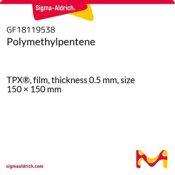 Polymethylpentene TPX&#174;, film, thickness 0.5&#160;mm, size 150 × 150&#160;mm