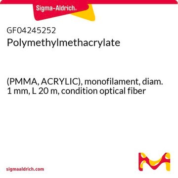 Polymethylmethacrylate (PMMA, ACRYLIC), monofilament, diam. 1&#160;mm, L 20&#160;m, condition optical fiber
