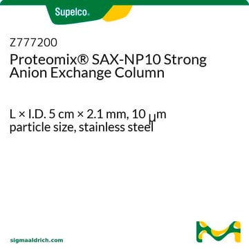 Proteomix&#174; SAX-NP10 Strong Anion Exchange Column L × I.D. 5&#160;cm × 2.1&#160;mm, 10&#160;&#956;m particle size, stainless steel