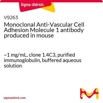 Monoclonal Anti-Vascular Cell Adhesion Molecule 1 antibody produced in mouse ~1&#160;mg/mL, clone 1.4C3, purified immunoglobulin, buffered aqueous solution