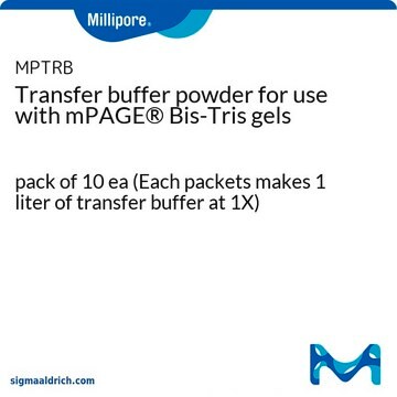 Transfer buffer powder for use with mPAGE&#174; Bis-Tris gels pack of 10&#160;ea (Each packets makes 1 liter of transfer buffer at 1X)