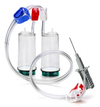 Unité&nbsp;Steritest&#174;&nbsp;NEO This green base canister with a single needle is ideal for testing solvents, creams, ointments, and veterinary injectables., pkg of 10 blisters per box, Single packed