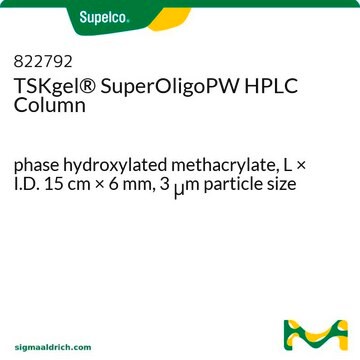 TSKgel&#174; SuperOligoPW HPLC Column phase hydroxylated methacrylate, L × I.D. 15&#160;cm × 6&#160;mm, 3&#160;&#956;m particle size