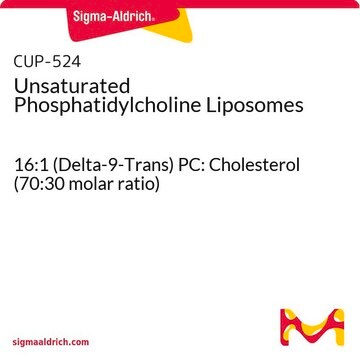 Unsaturated Phosphatidylcholine Liposomes 16:1 (Delta-9-Trans) PC: Cholesterol (70:30 molar ratio)