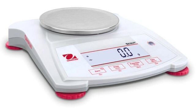 Ohaus&#174; Scout&#174; Portable Balance Model SPX621, weighing capacity 620&#160;g, resolution: 0.1&#160;g, AC/DC input 110 V, US 3-pin plug (North America)