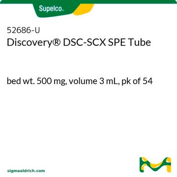 Discovery&#174; DSC-SCX SPE Tube bed wt. 500&#160;mg, volume 3&#160;mL, pk of 54