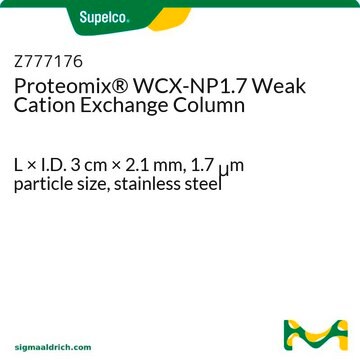 Proteomix&#174; WCX-NP1.7 Weak Cation Exchange Column L × I.D. 3&#160;cm × 2.1&#160;mm, 1.7&#160;&#956;m particle size, stainless steel