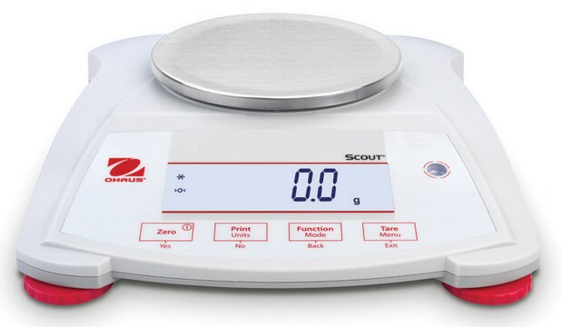 Ohaus&#174; Scout&#174; SPX Balance Model SPX422, weighing capacity 420&#160;g, resolution: 0.01&#160;g