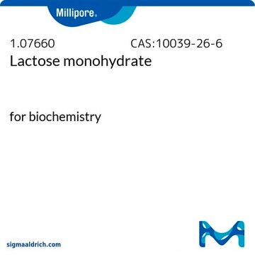 Lactose monohydrate for biochemistry