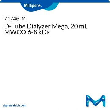 D-Tube Dialyzer Mega, 20 ml, MWCO 6-8 kDa
