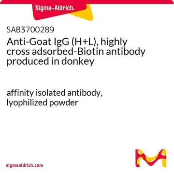 Anti-Goat IgG (H+L), highly cross adsorbed-Biotin antibody produced in donkey affinity isolated antibody, lyophilized powder