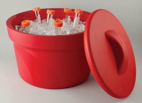 Magic Touch 2&#8482; ice bucket with lid capacity 2.5&#160;L, red, pack of 1&#160;ea