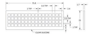 Grace Bio-Labs silicone gasket for ProPlate&#174; microarray system fits 64 wells, size 3.5&#160;mm × 3.5&#160;mm