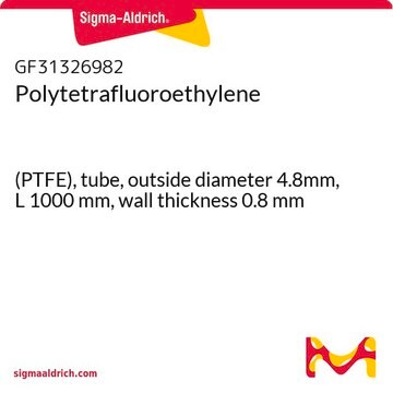 Polytetrafluoroethylene (PTFE), tube, outside diameter 4.8mm, L 1000&#160;mm, wall thickness 0.8&#160;mm