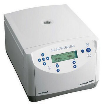 Eppendorf&#174; Centrifuge 5430/5430R 5430, non-refrigerated, with rotor FA-45-30-11, keypad, AC/DC input 120 V, 60 Hz, US 3-pin plug (US)