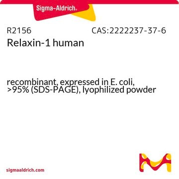 Relaxin-1 human recombinant, expressed in E. coli, &gt;95% (SDS-PAGE), lyophilized powder