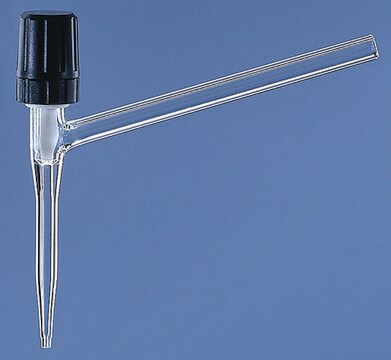 BRAND&#174; needle-valve stopcocks for burettes and automatic burettes with PTFE spindle Lateral, for burette capacity 2-10 mL