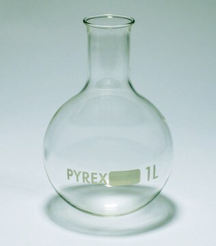 Pyrex&#174; Boiling flask, round bottom, narrow neck capacity 10,000&#160;mL