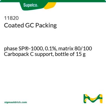 Coated GC Packing phase SP&#174;-1000, 0.1%, matrix 80/100 Carbopack C support, bottle of 15&#160;g