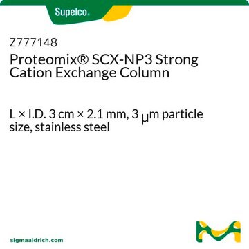 Proteomix&#174; SCX-NP3 Strong Cation Exchange Column L × I.D. 3&#160;cm × 2.1&#160;mm, 3&#160;&#956;m particle size, stainless steel