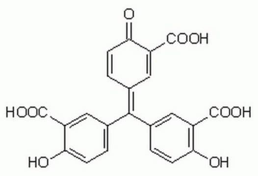 Aurintricarboxylic Acid A cell-permeable polyanionic, polyaromatic compound used as a powerful inhibitor of cellular processes that are dependent on the formation of protein-nucleic acid complexes.