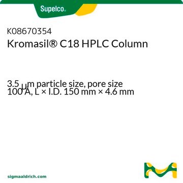 Kromasil&#174; C18 HPLC Column 3.5&#160;&#956;m particle size, pore size 100&#160;Å, L × I.D. 150&#160;mm × 4.6&#160;mm