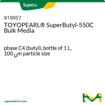 TOYOPEARL® SuperButyl-550C Bulk Media bottle of 1 L, phase C4 (butyl), 100 μm particle size