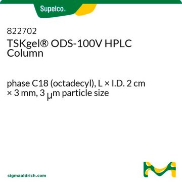 TSKgel&#174; ODS-100V HPLC Column phase C18 (octadecyl), L × I.D. 2&#160;cm × 3&#160;mm, 3&#160;&#956;m particle size