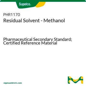 Residual Solvent - Methanol Pharmaceutical Secondary Standard; Certified Reference Material