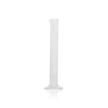 Duran&#174; Measuring Cylinder hexagonal glass cylinder (base), class B, graduated, WHITE GRADUATION, cylinder capacity 100&#160;mL