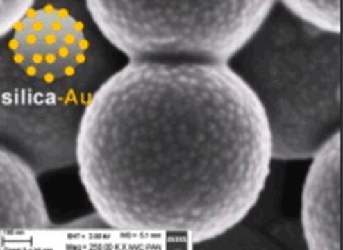 Gold coated silica nanoparticles 1&#160;wt. % in water, 800&#160;nm (non porous silica), 20&#160;nm (gold nanoparticles)