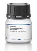 Hemoglobin from bovine blood suitable for microbiology