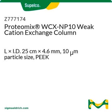 Proteomix&#174; WCX-NP10 Weak Cation Exchange Column L × I.D. 25&#160;cm × 4.6&#160;mm, 10&#160;&#956;m particle size, PEEK