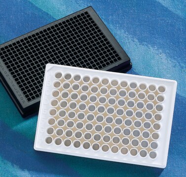 Corning&#174; 96 well NBS&#8482; Microplate flat bottom, black polystyrene, bag of 5 ×, non-sterile, lid: no