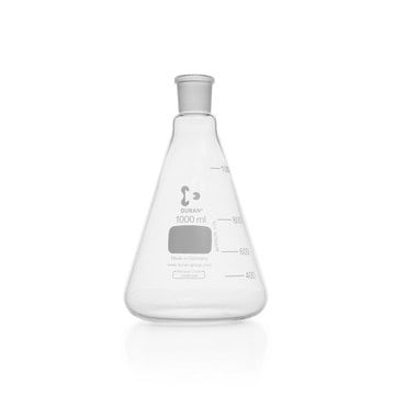 DURAN&#174; Erlenmeyer flask with standard ground joint flask capacity 1,000&#160;mL, neck joint: ST/NS 29/32